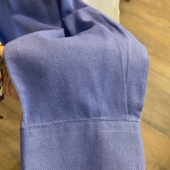 Jack Lipson Mens Blue collared long sleeve button down dress shirt - Picture 4 of 6